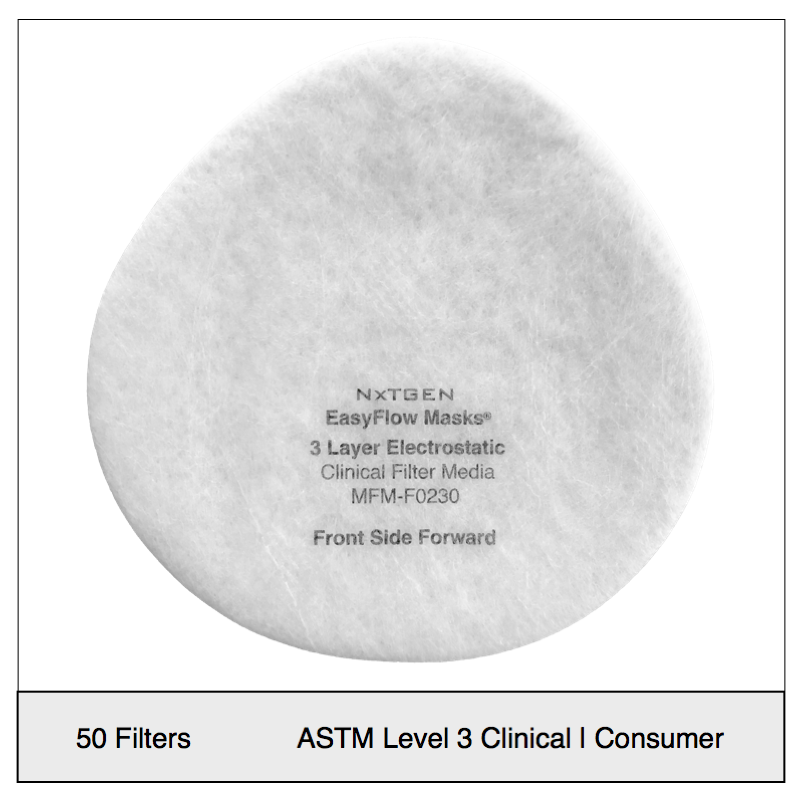 ASTM Level 3 Clinical | Consumer filter Set (50 qty)