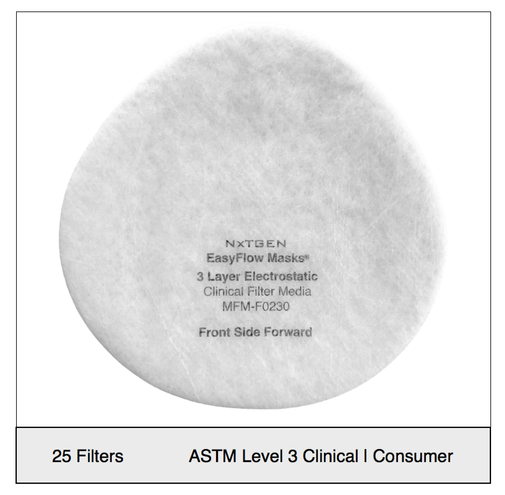 ASTM Level 3 Clinical | Consumer filter Set (25 qty)