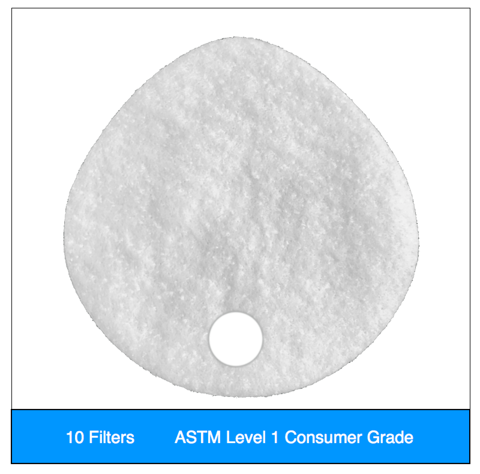 ASTM Level 1 Consumer | Clinical filter Set (10 qty) Valved