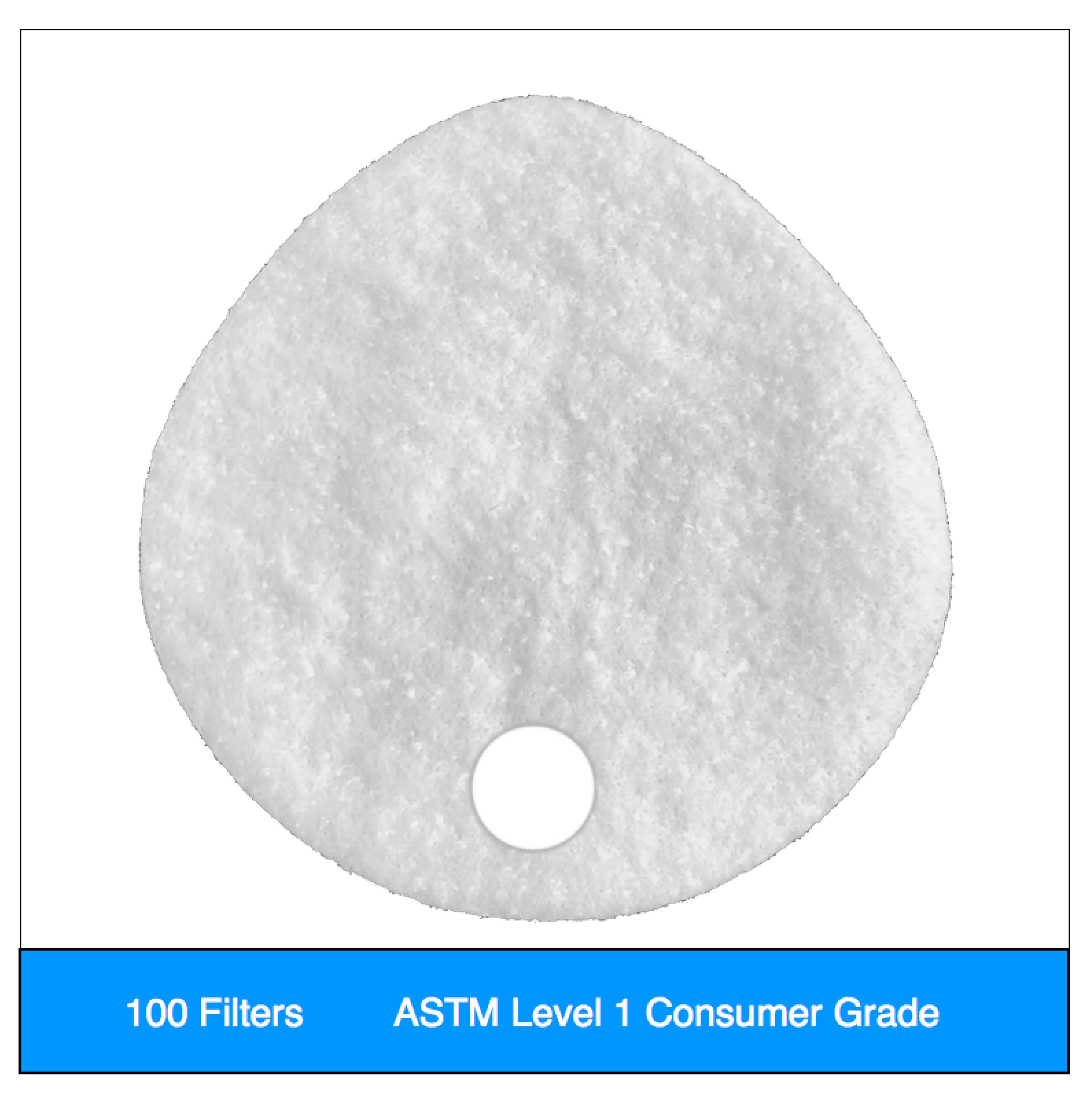 ASTM Level 1 Consumer | Clinical filter Set (100 qty) Valved