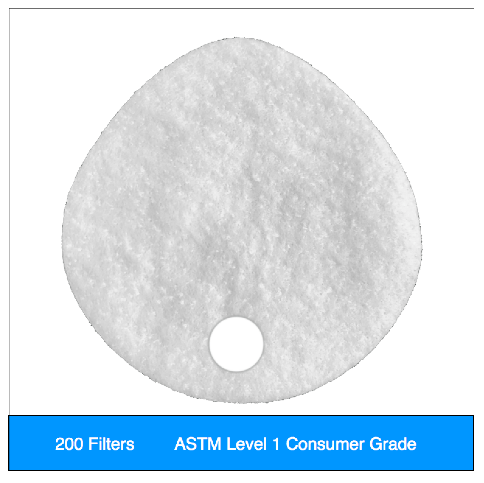ASTM Level 1 Consumer | Clinical filter Set (200 qty) Valved